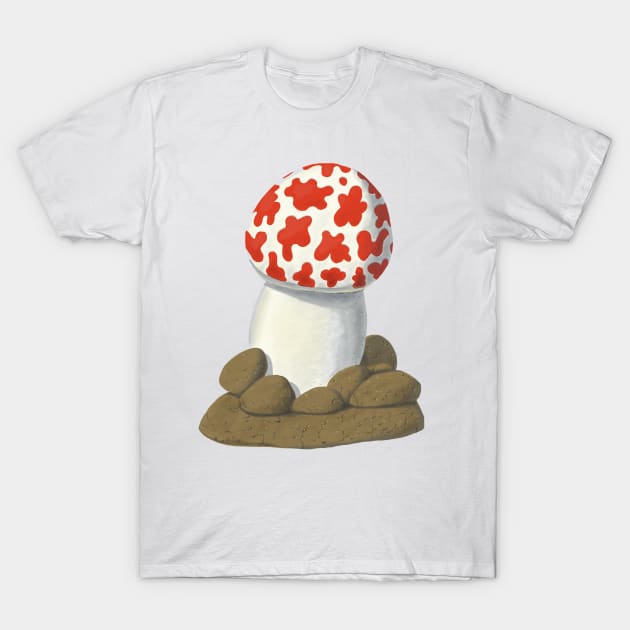 Shooting star strange mushroom T-Shirt by chillstudio